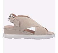 Geox Pisa Femmes Cuir Mode Robe Décontracté Stylé Sandales Beige