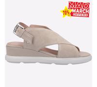 Geox Pisa Femmes Cuir Mode Robe Décontracté Stylé Sandales Beige