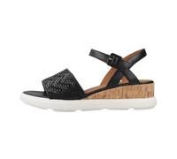 Geox - Pisa Wedge - Femme - Chaussures - Noir - Taille: 38 EU