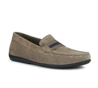 Geox Respira Ascanio U450WA Mocassin P/E Homme Dove Grey Cuir Suede Slip On