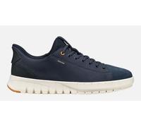 Geox Respira Flextride Plus Sneakers Homme Casual Cuir Daim Toile Navy Sand