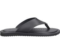 GEOX Sandale ERICE, cuir lisse, noir, homme