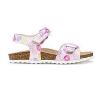 Geox J Adriel Girl C Sandales pour fille, Blanc Dk Fuchsia, 24 EU