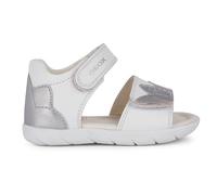 Geox Sandales B Alul B pour bébé fille, Blanc argenté, 24 EU