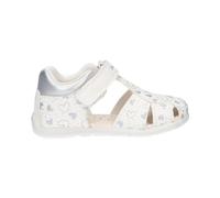 Geox Sandales B Elthan C pour bébé Fille, Blanc argenté, 3 UK Child