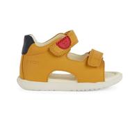 Geox Sandales B Macchia First Steps pour garçon, Bleu ocre jaune, 3 UK Child