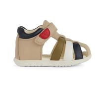 Geox Sandales B pour bébé garçon Macchia BoySandal, Beige multicolore, 4.5 UK Child