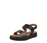 GEOX Sandales 'CAMALEI' gris argenté / noir, Taille 41