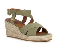 Geox Sandales compensées D Panarea pour fille, Pistache, 40 EU