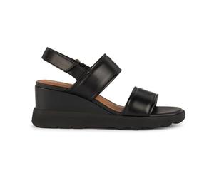 Geox Sandales compensées D Spherica EC6 A pour fille, Noir, 36 EU