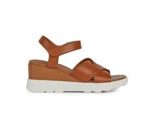 Geox Femme D Spherica Ec6 C Sandales compensées, Cognac, 37 EU