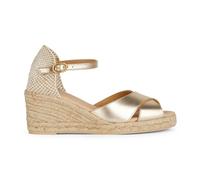 Geox Sandales compensées D Gelsa Low A femme doré 37 EU