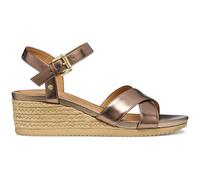 Geox Sandales compensées D Ischia Corda C Beige foncé Femme 37