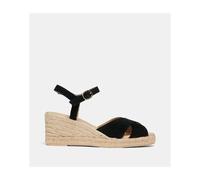 Geox - Sandales Compensées Gelsa En Suède - Noir - 37