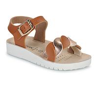 Geox Sandale fille J SANDAL COSTAREI GI compensée Biscuit/Rose Gold