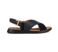 Geox Sandales D Dandra B Wedge pour femme, Noir, 36 EU