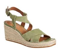 Geox Femme D Panarea Espadrilles Wedge Sandal, Pistache, 39 EU
