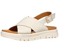 Geox Sandales D XAND 2.1S E Wedge pour femme, blanc cassé, 35 EU