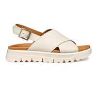 Geox Sandales D XAND 2.1S E Wedge pour femme, blanc cassé, 36 EU