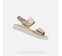 Geox Fille J Sandal Costarei Gi Sandales, Gold, 28 EU