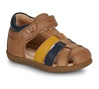 Geox Sandales enfant B Sandal Macchia Boy cuir à scratch plates Marron 20