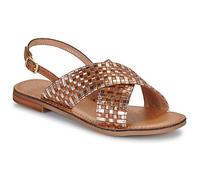 Geox Femme D Maddalusiac N Sandales Plates, Camel Bronze, 38 EU