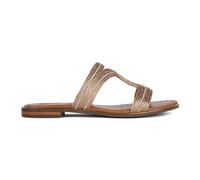 Geox Sandales plates D Sozy Plus D pour femme, Dk Gold, 37 EU