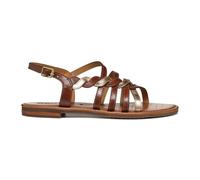 Geox Femme D Sozy S D Sandales Plates, Marron/doré, 39 EU