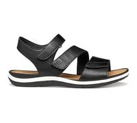 Geox Sandales plates D Vega A pour femme, noir, 38 EU