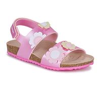 Geox J Adriel Girl D Sandale, DK Pink/Lt Yellow, 34 EU