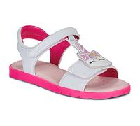Geox Sandales bébé J65P1C Joyfoot licorne Blanc/Fuchsia fluo double-déchirure, semelle EVA & cuir 32