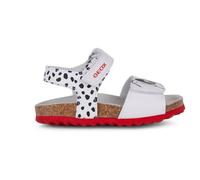 Geox Sandales pour bébé fille B Chalki Girl, white black, 20 EU