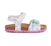 Geox Sandales pour bébé fille B Chalki GirlSandal, Blanc multicolore., 22 EU