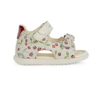 Geox Sandales pour bébé fille B Macchia Gir, Off White Red, 19 EU