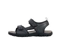 GEOX Sandales Strada homme synthétique noir - réglables à scratch 46