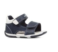 Geox Sandales Tapuz Boy B pour bébé garçon, Bleu marine/blanc., 18 EU