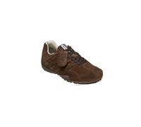 Geox Snake U66NVA 022BC C6006 Baskets à lacets en cuir pour homme Marron foncé, Marron foncé, 47 EU