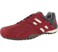 Geox Snake K Chaussures à lacets pour hommes Baskets basses rouges Loisirs, Taille:43 EU
