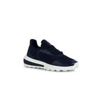 GEOX Sneakers Femme Spherica Actif - Cuir & mesh Bleu, Lacets, Semelle Zero Shock 37