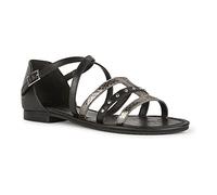 Geox Sozy S V - Noir/Argent Cuir/Synthétique 40 EU