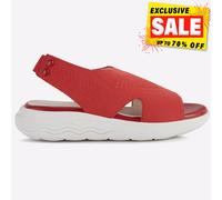 Geox Spherica Femmes Décontracté Mode Plage Vacances Été Chic Sandales Rouge
