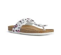 Geox Tongs Brionia pour femme, Blanc., 38 EU