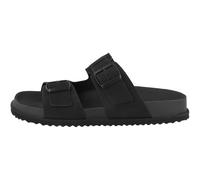 GEOX U Parnaiba Sandales Homme Tongs Riemchen Cuir Noir