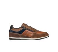Geox U Renan BSneaker pour Homme, Browncotto Bleu Marine, 44 EU