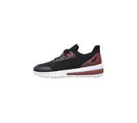 Geox U Spherica Actif Baskets pour Homme, Noir/Rouge, 45 EU