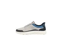 Geox U SPHERICA Plus E Baskets pour Homme, Gris/Bleu Marine, Taille 42 UE