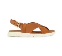 Geox Women's D Dandra B Slide Sandal, cognac, 37 EU