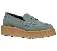 Geox Mocassins D Elidea a pour Femme, Sauge, 38 EU