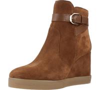 Geox Femme D Elidea Wedge A Bottes de Cheville, DK Camel, 39 EU