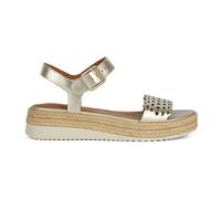 Geox Women's D Eolie a Wedge Sandal, doré, 38.5 EU